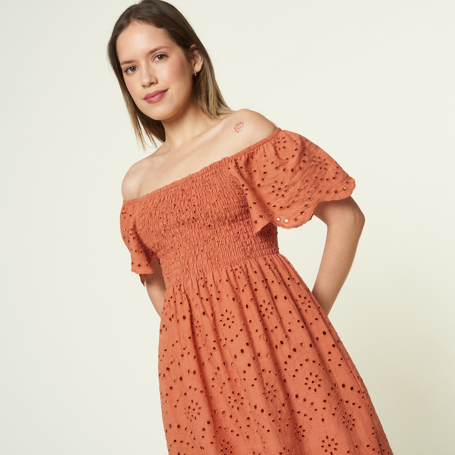 Vestido Barbara Terracota