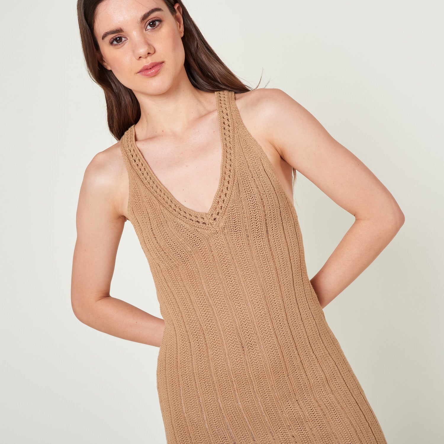 Vestido Belisa Beige