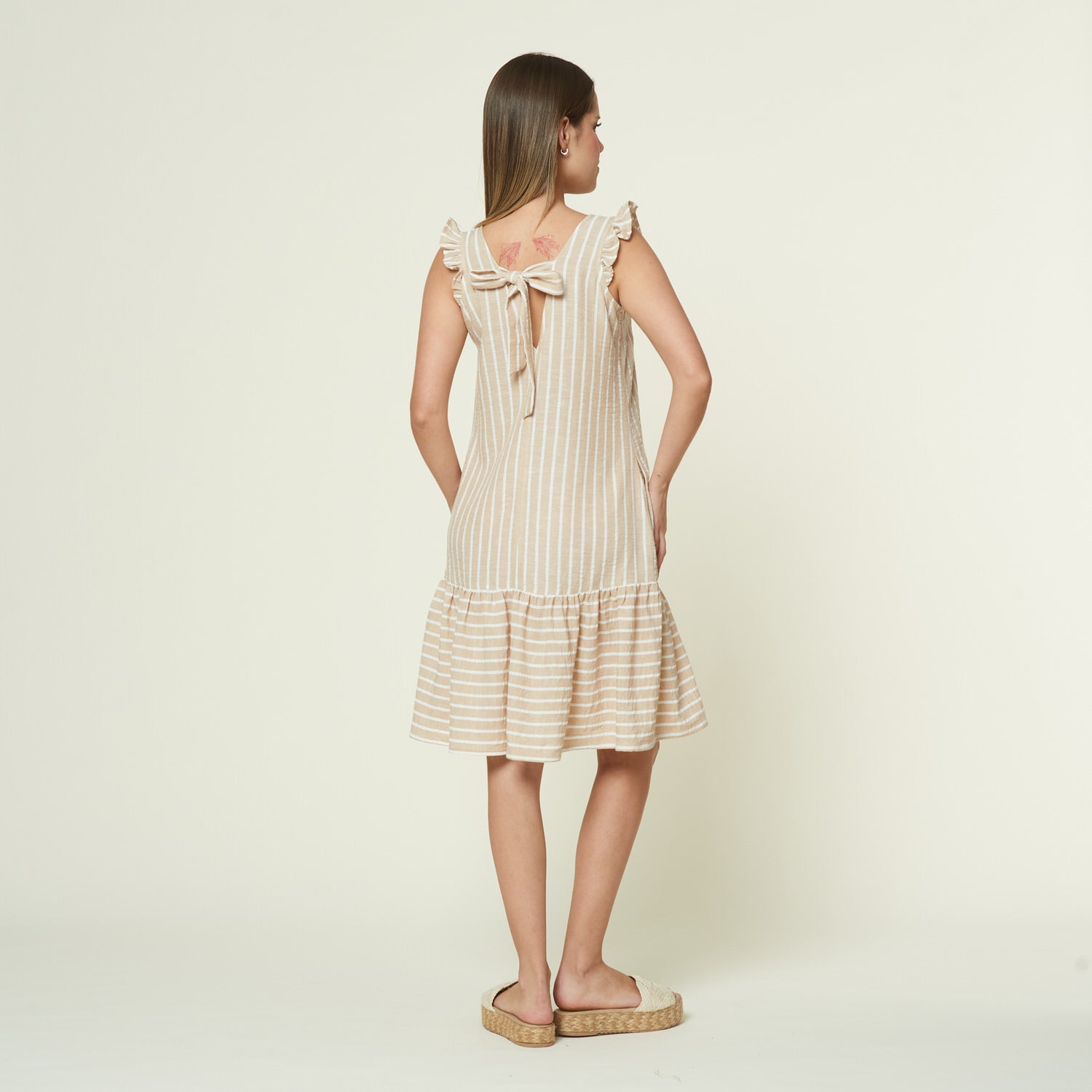 Vestido Fedora Beige