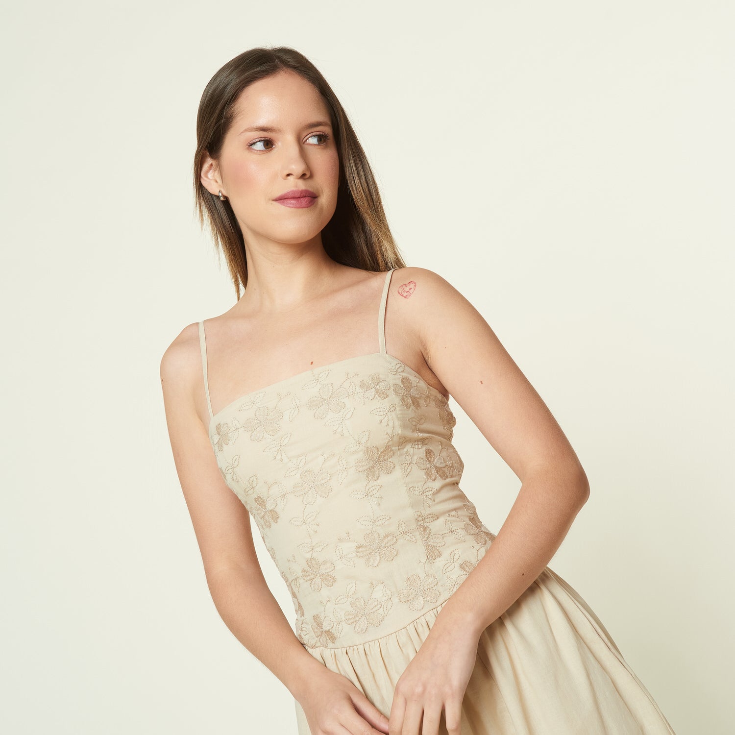 Vestido Gracia Beige