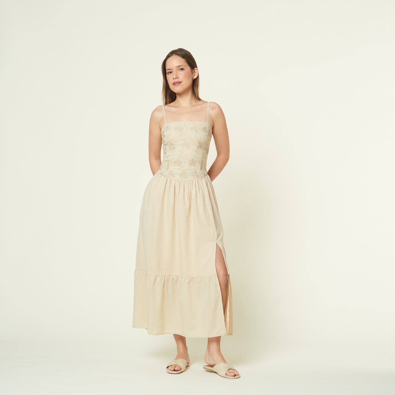 Vestido Gracia Beige