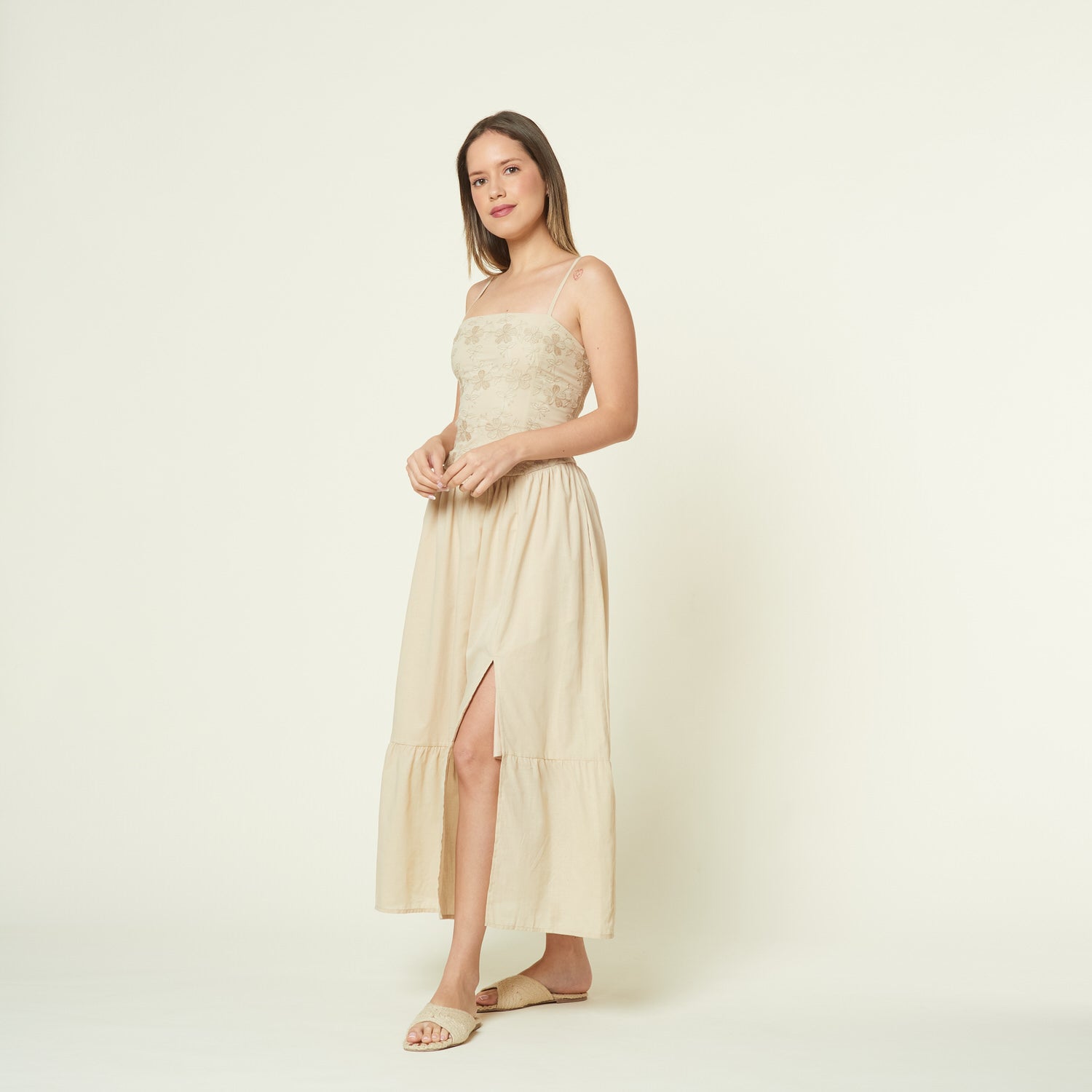 Vestido Gracia Beige