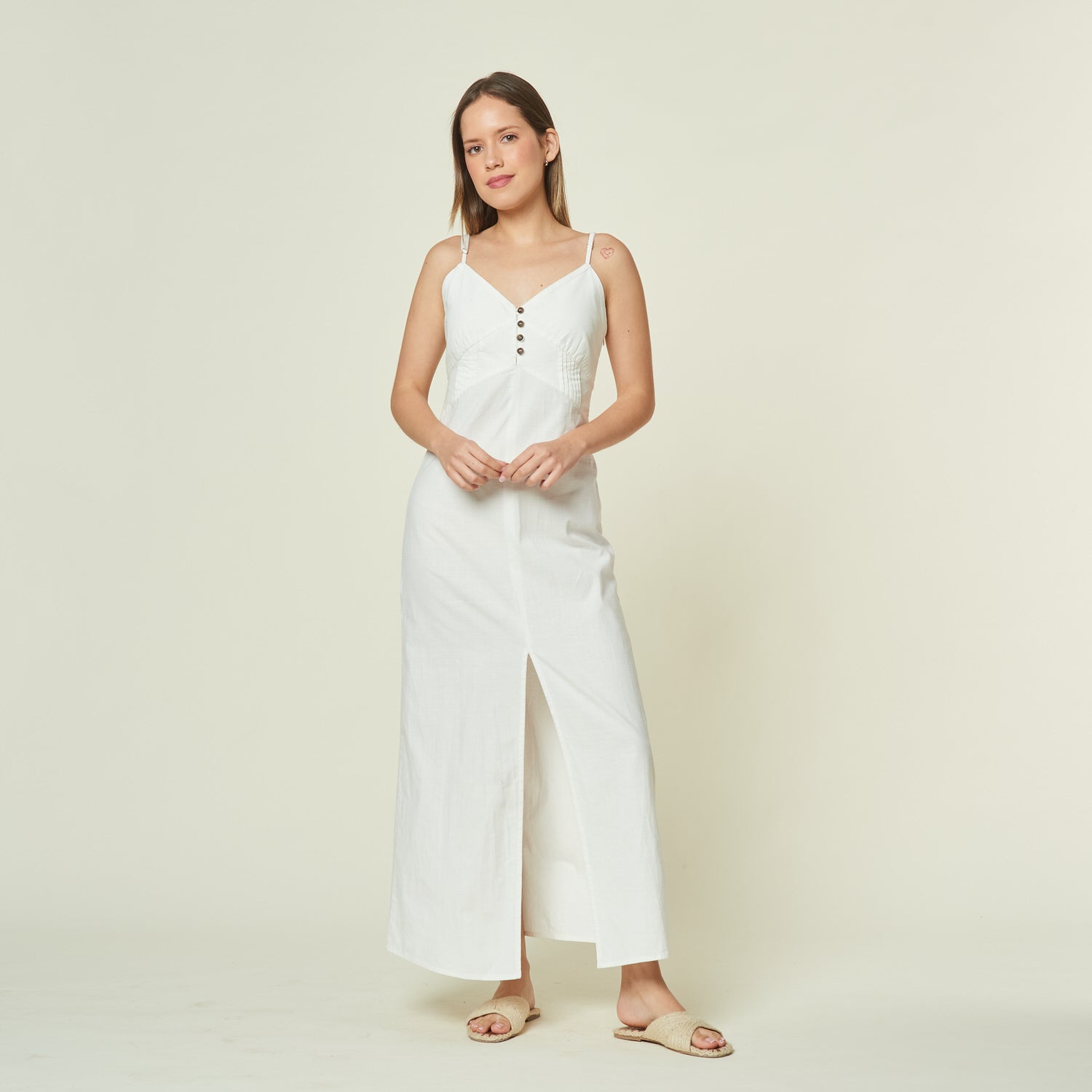 Vestido Ignacia Hueso