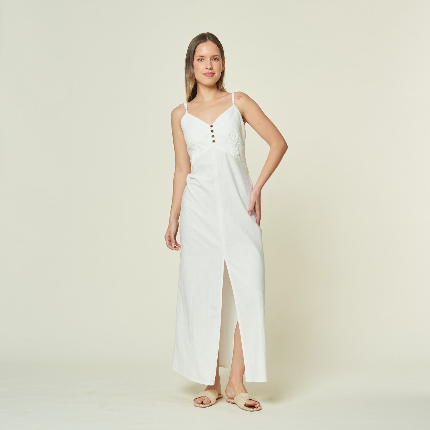 Vestido Ignacia Hueso