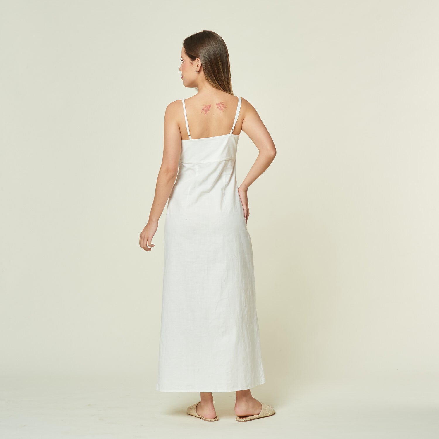 Vestido Ignacia Hueso