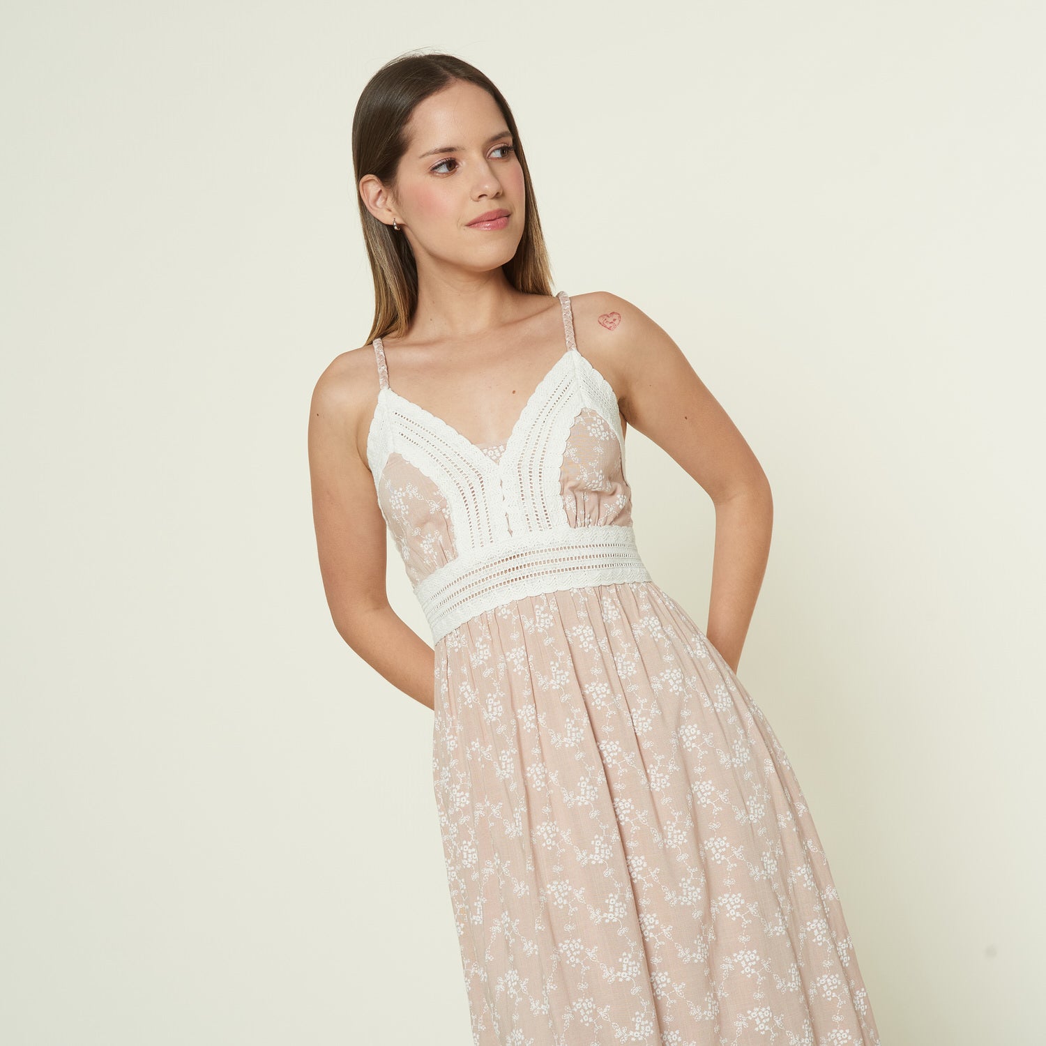 Vestido Janusz Beige