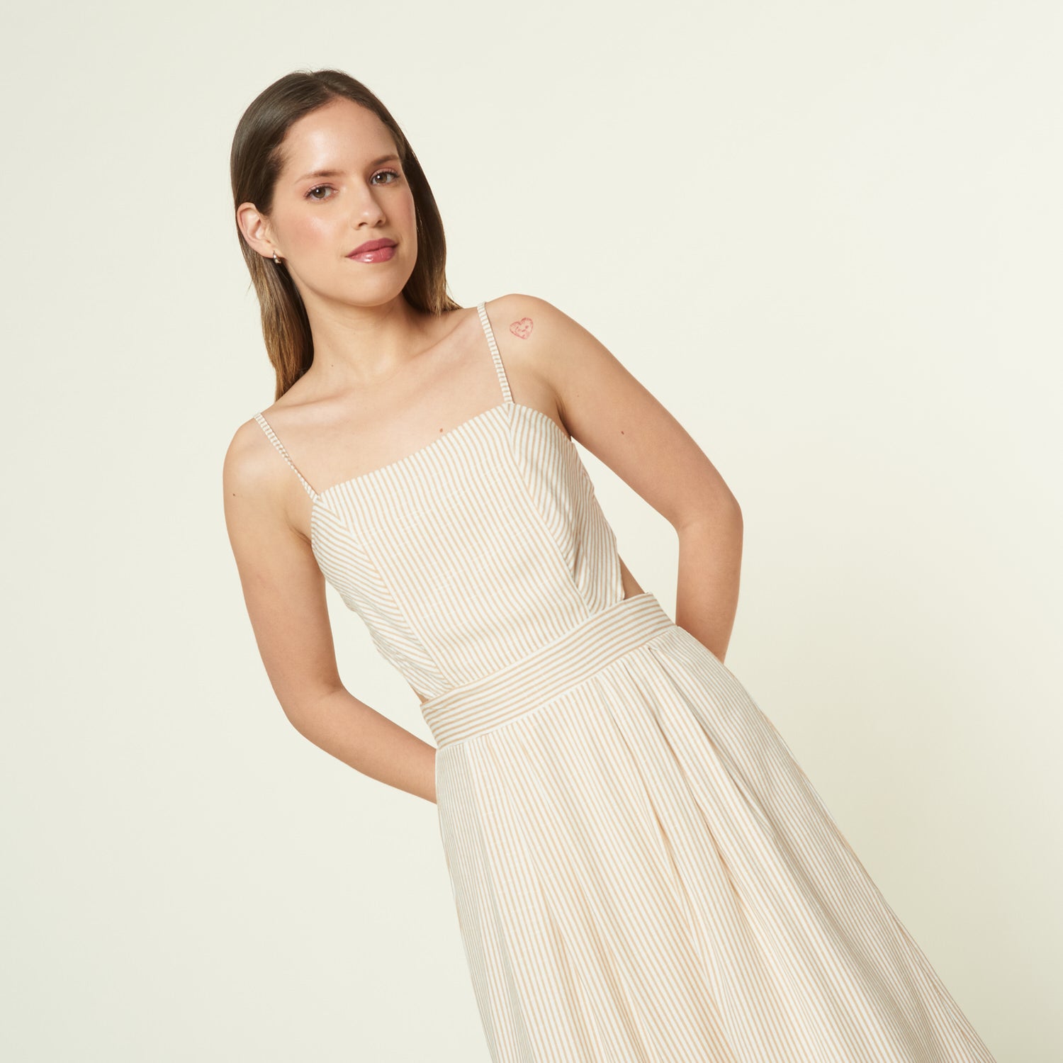 Vestido New Sand Beige