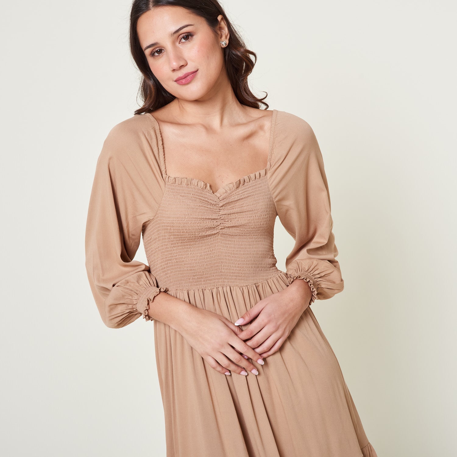 Vestido Okelani Beige