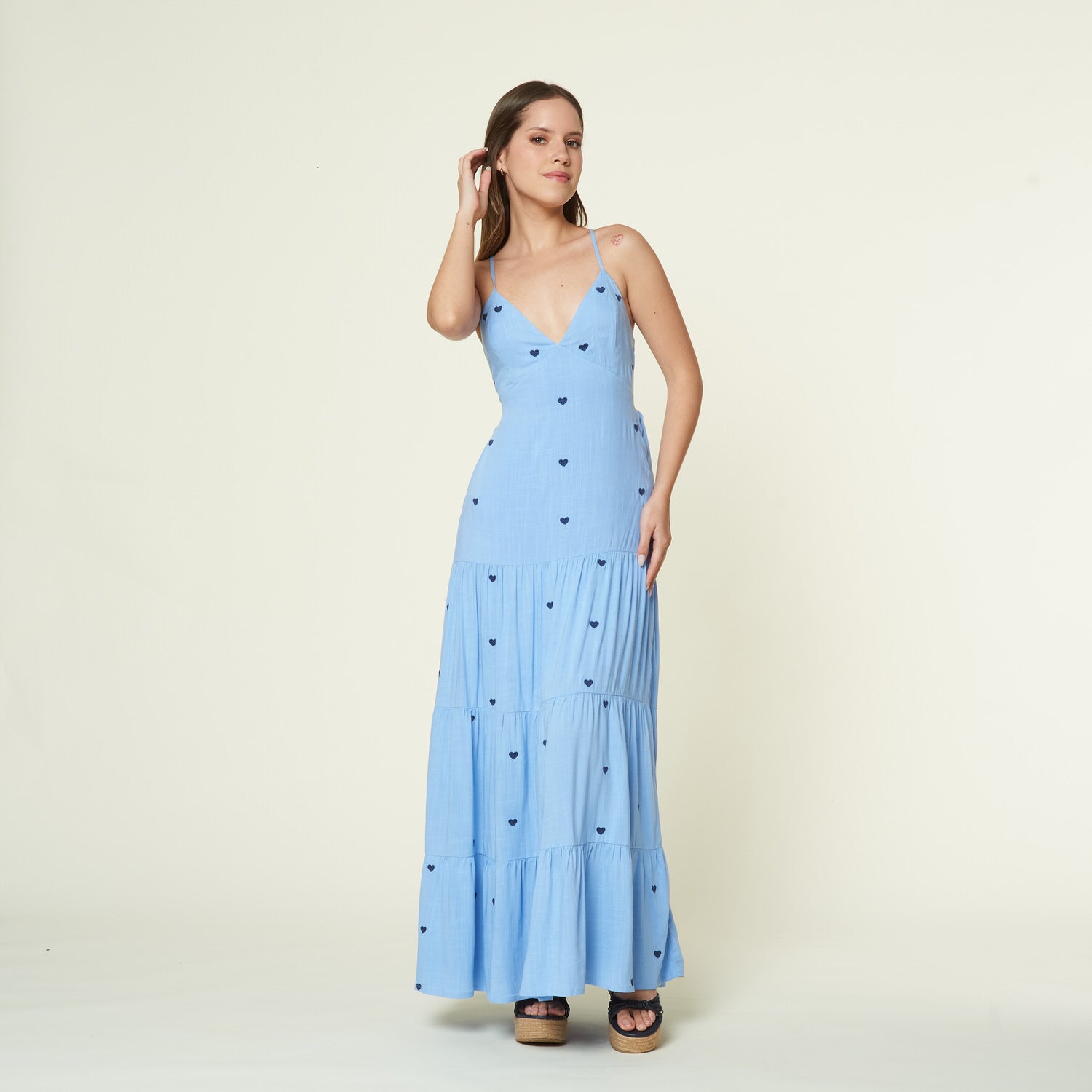 Vestido Olatz Celeste