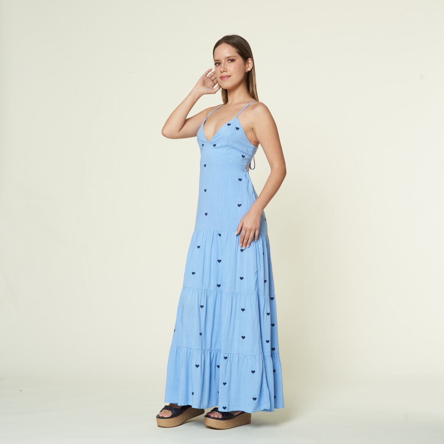 Vestido Olatz Celeste