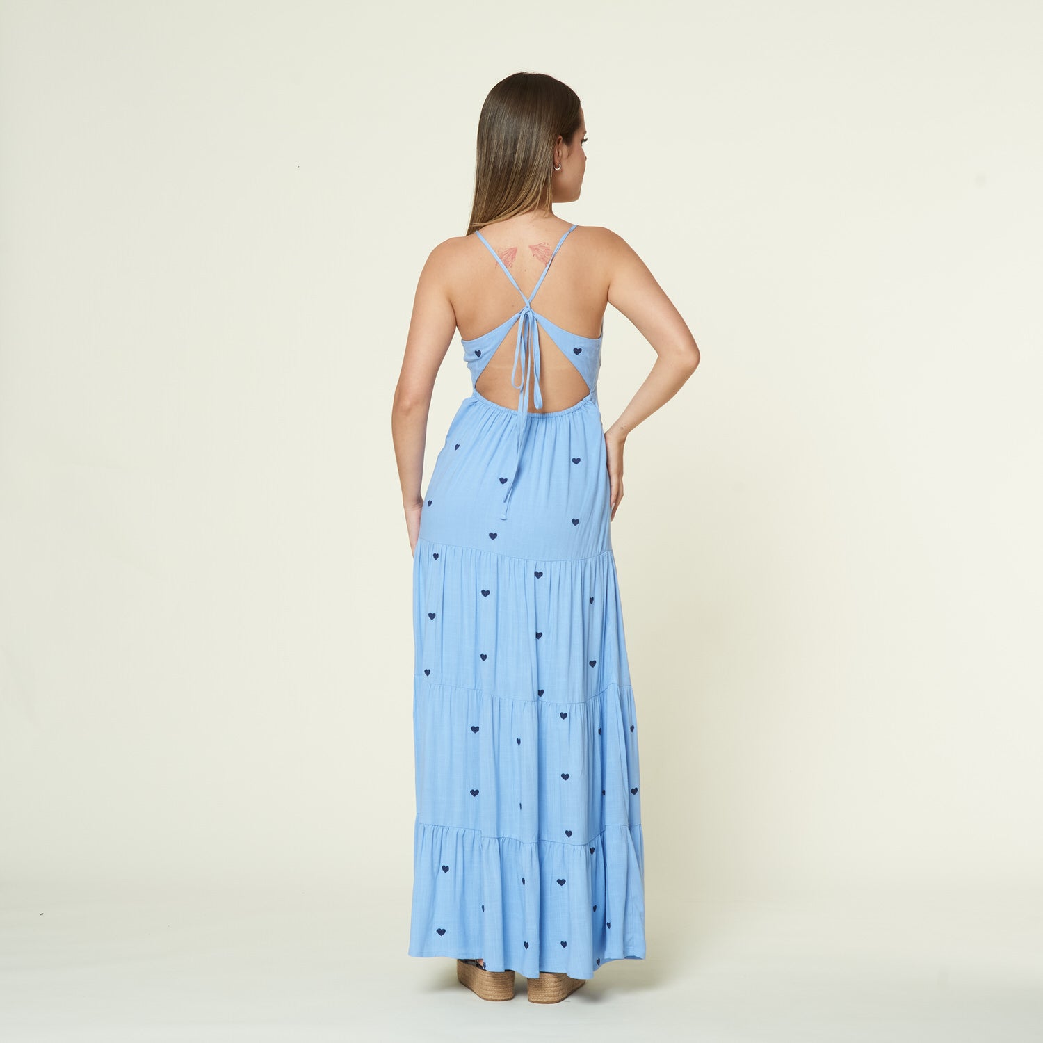 Vestido Olatz Celeste