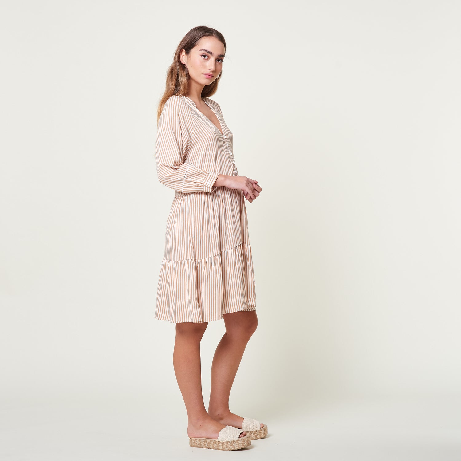 Vestido Olivia Beige