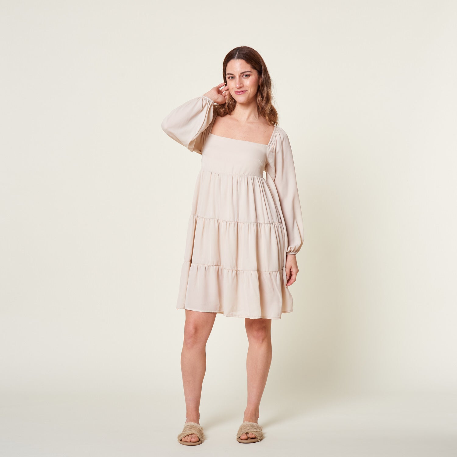 Vestido Vashti Beige