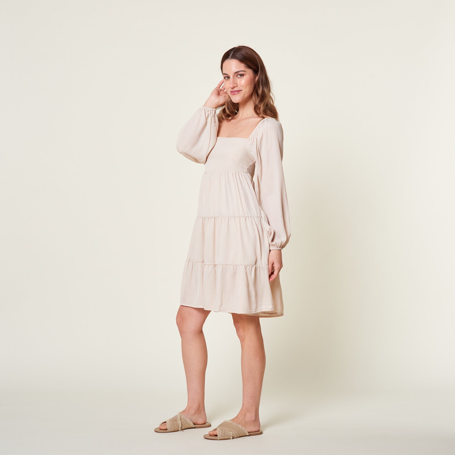 Vestido Vashti Beige