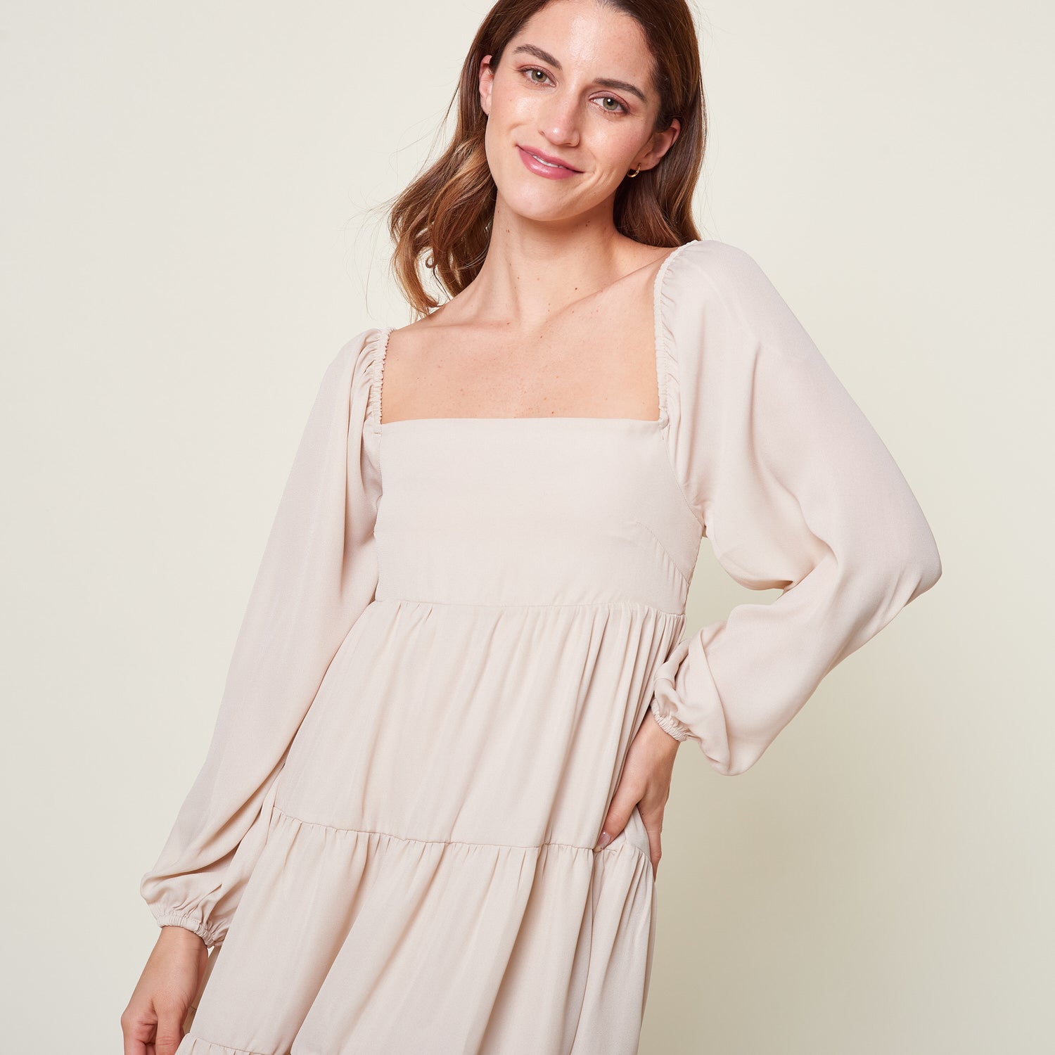 Vestido Vashti Beige