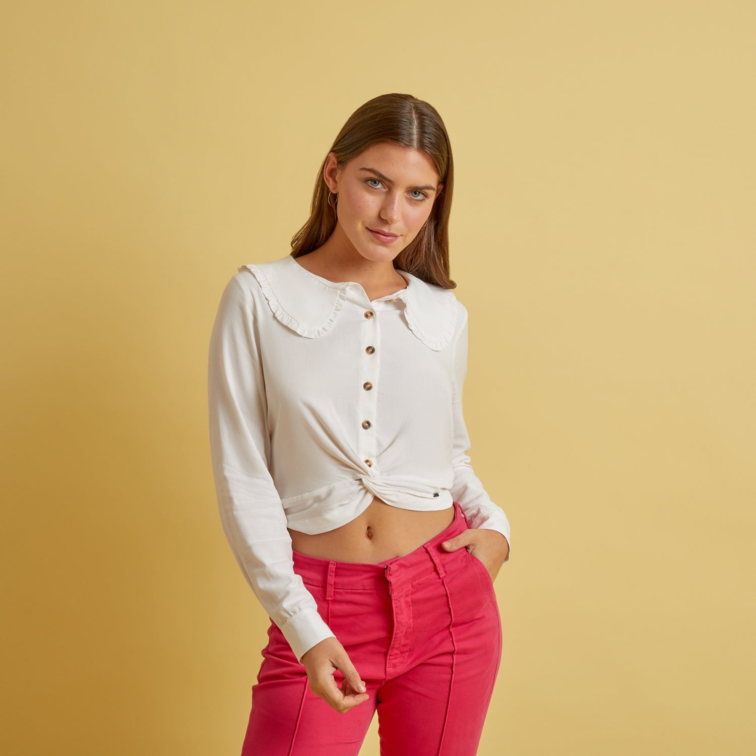 Blusa Olimpo Hueso