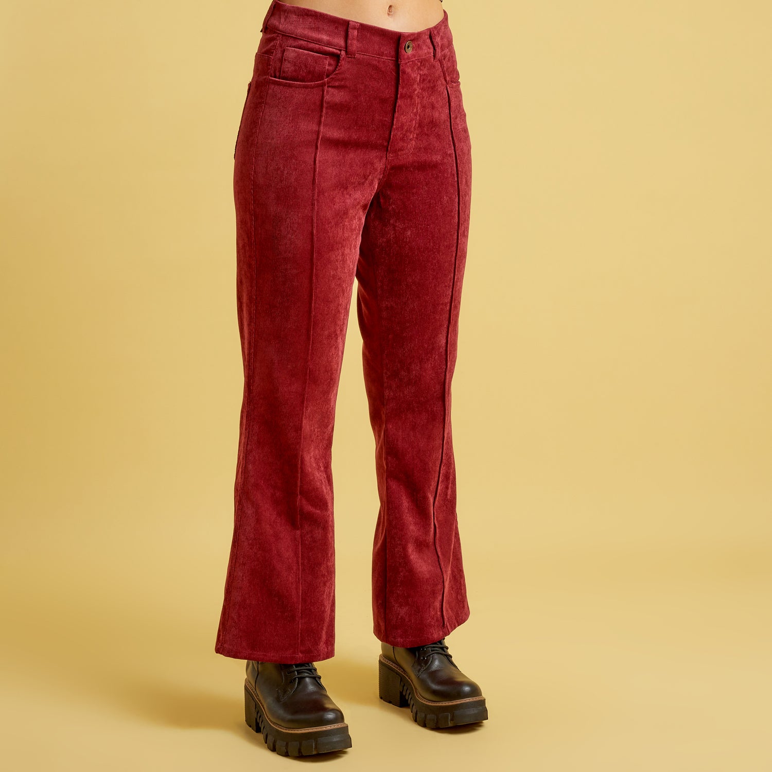 Pantalon Cordu Guinda